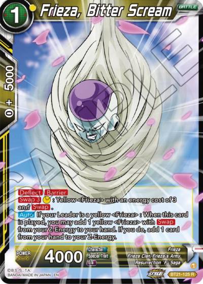 Frieza Bitter Scream Foil BT21-125 Wild Resurgence Dragonball Super card