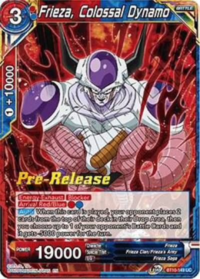 Frieza Colossal Dynamo BT10-149 Rise of the Unison Warrior Pre-Release Cards Dragonball Super card