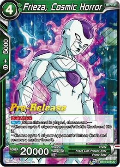 Frieza Cosmic Horror BT10-072 Rise of the Unison Warrior Pre-Release Cards Dragonball Super card