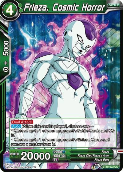 Frieza Cosmic Horror BT10-072 Rise of the Unison Warrior Dragonball Super card