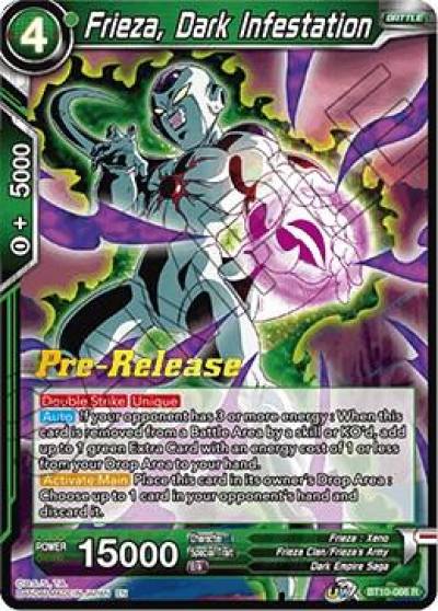 Frieza Dark Infestation BT10-086 Rise of the Unison Warrior Pre-Release Cards Dragonball Super card