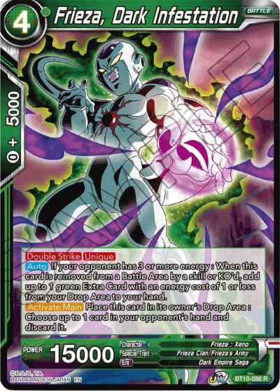 Frieza Dark Infestation Foil BT10-086 Rise of the Unison Warrior Dragonball Super card
