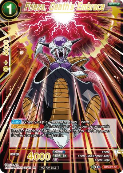 Frieza Deaths Embrace BT9-005 Tournament Promotion Cards Dragonball Super card
