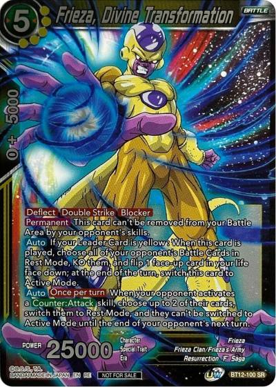 Frieza Divine Transformation Championship Selection Pack 2023 Vol3 BT12-100 Tournament Promotion Cards Dragonball Super card