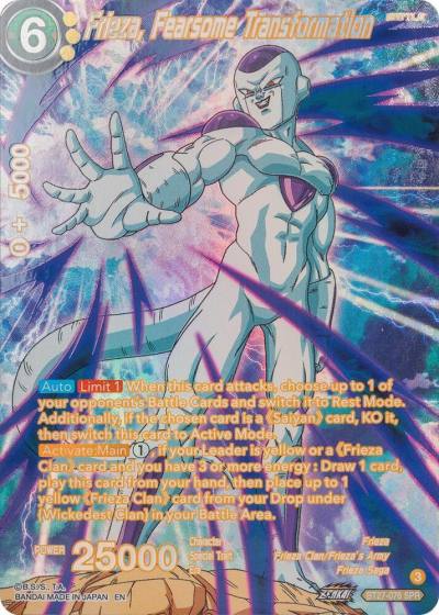Frieza Fearsome Transformation SPR BT27-076 History of Z Dragonball Super card