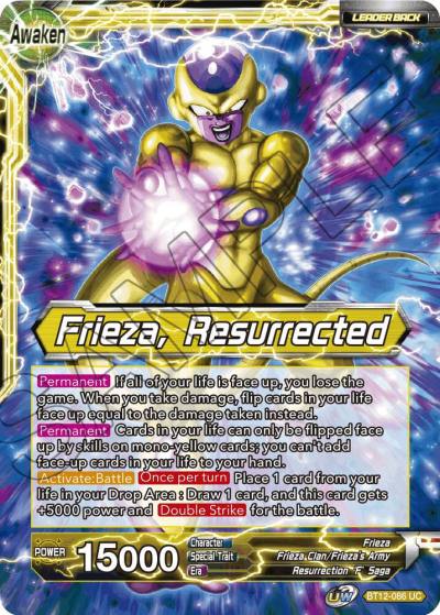 Frieza Frieza Resurrected BT12-086 Vicious Rejuvenation Dragonball Super card