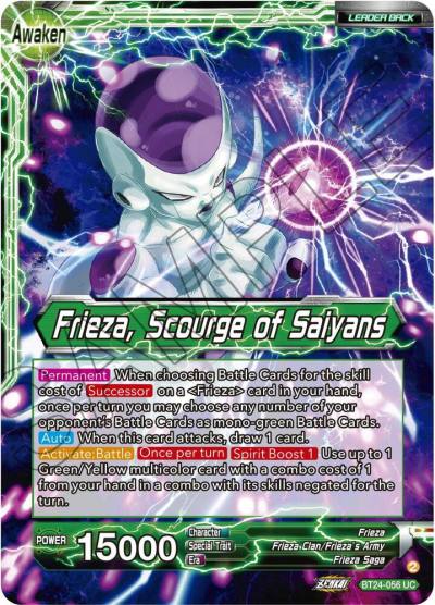 Frieza Frieza Scourge of Saiyans BT24-056 Beyond Generations Dragonball Super card