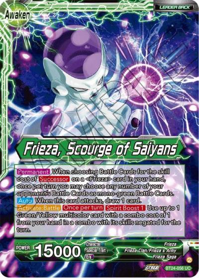 Frieza Frieza Scourge of Saiyans Collector Booster Foil BT24-056 Beyond Generations Dragonball Super card