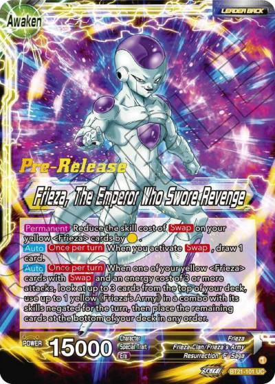 Frieza Frieza The Emperor Who Swore Revenge BT21-101 Wild Resurgence Pre-Release Cards Dragonball Super card