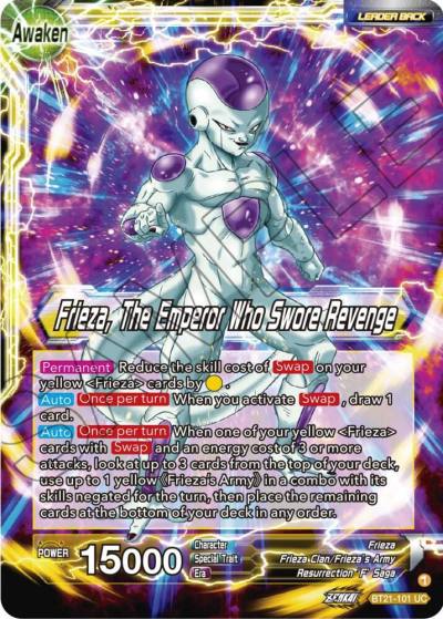 Frieza Frieza The Emperor Who Swore Revenge BT21-101 Wild Resurgence Dragonball Super card