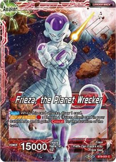 Frieza Frieza the Planet Wrecker Foil BT9-001 Universal Onslaught Dragonball Super card