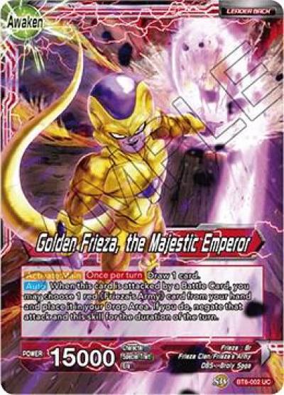 Frieza Golden Frieza the Majestic Emperor BT6-002 Destroyer Kings Dragonball Super card