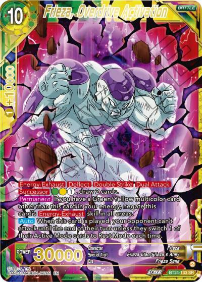 Frieza Overdrive Activation BT24-133 Beyond Generations Dragonball Super card