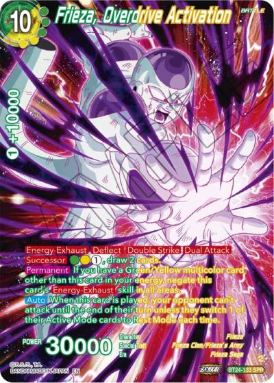 Frieza Overdrive Activation SPR BT24-133 Beyond Generations Dragonball Super card