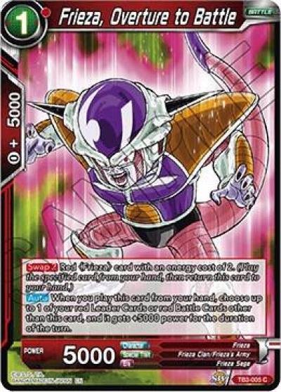 Frieza Overture to Battle TB3-005 Clash of Fates Dragonball Super card