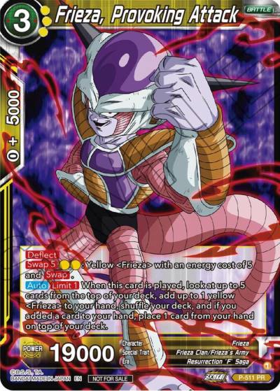 Frieza Provoking Attack Zenkai Series Tournament Pack Vol4 P-511 Tournament Promotion Cards Dragonball Super card