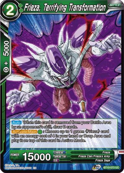 Frieza Terrifying Transformation Foil BT10-073 Rise of the Unison Warrior Dragonball Super card