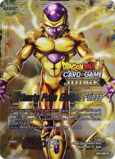 Frieza Ultimate Form Golden Frieza Judge Pack Vol11 BT1-083 Tournament Promotion Cards Dragonball Super card
