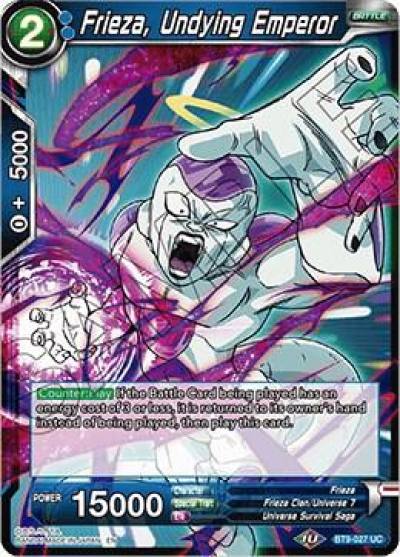 Frieza Undying Emperor BT9-027 Universal Onslaught Dragonball Super card