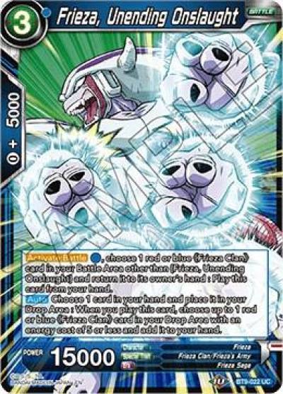 Frieza Unending Onslaught BT9-022 Universal Onslaught Dragonball Super card