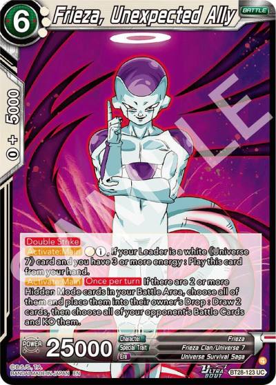Frieza Unexpected Ally Foil BT28-123 Prismatic Clash Dragonball Super card