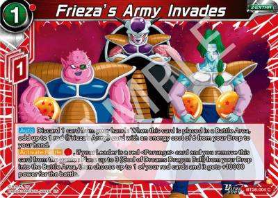 Friezas Army Invades BT28-004 Prismatic Clash Dragonball Super card