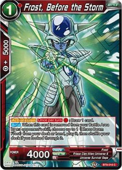 Frost Before the Storm Foil BT9-016 Universal Onslaught Dragonball Super card