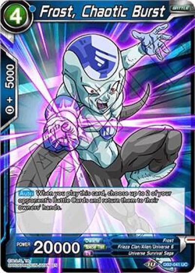 Frost Chaotic Burst DB2-041 Draft Box 05 - Divine Multiverse Dragonball Super card