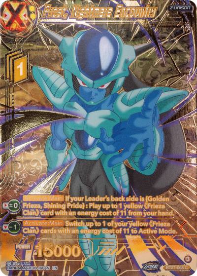 Frost Nightmare Encounter Gold Stamped BT27-068 History of Z Dragonball Super card
