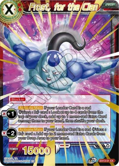 Frost for the Clan Foil EX13-01 Special Anniversary Set 2020 Dragonball Super card