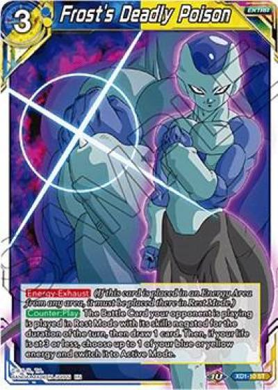 Frosts Deadly Poison Foil XD1-10 Assault of the Saiyans Dragonball Super card