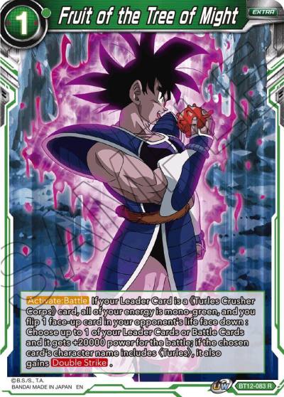 Fruit of the Tree of Might Foil BT12-083 Vicious Rejuvenation Dragonball Super card
