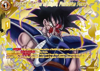 Fruit of the Tree of Might Forbidden Power Collector Booster Gold BT24-085 Beyond Generations Dragonball Super card