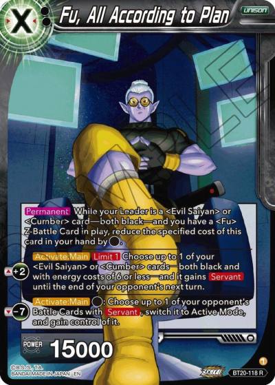 Fu All According to Plan BT20-118 Power Absorbed Dragonball Super card