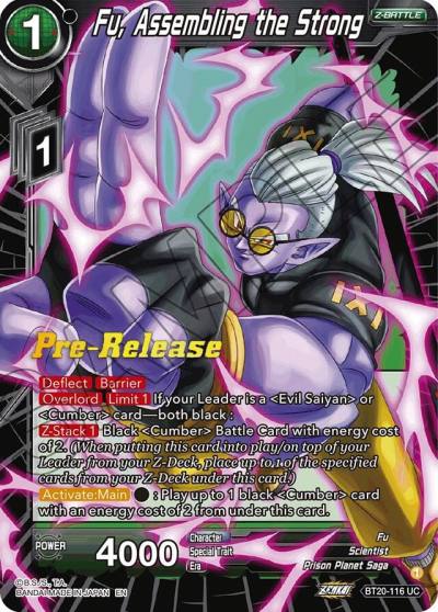 Fu Assembling the Strong BT20-116 Power Absorbed Pre-Release Cards Dragonball Super card