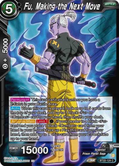 Fu Making the Next Move BT22-124 Critical Blow Dragonball Super card