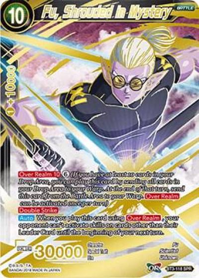 Fu Shrouded in Mystery SPR BT3-118 Cross Worlds Dragonball Super card