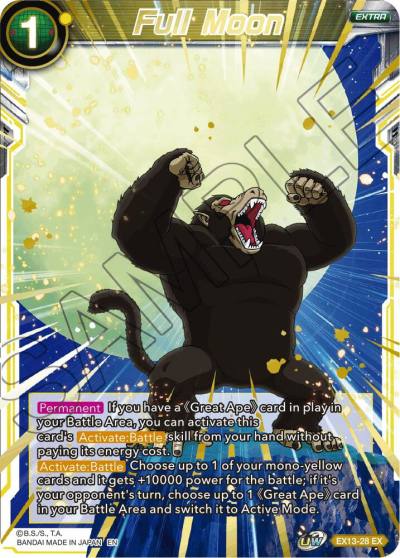 Full Moon EX13-28 Special Anniversary Set 2020 Dragonball Super card