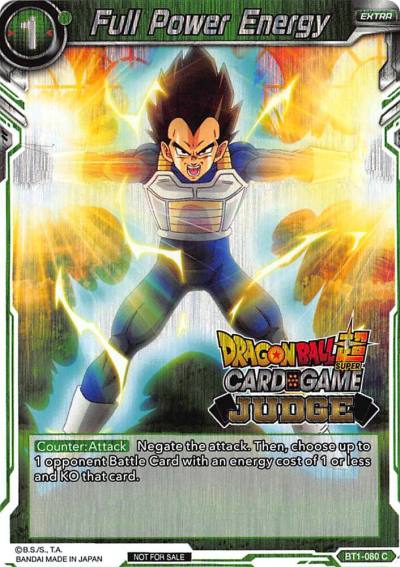 Full Power Energy BT1-080 Judge Promotion Cards Dragonball Super card