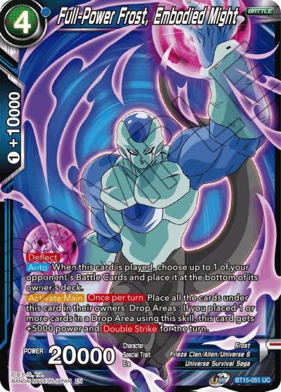 Full Power Frost Embodied Might BT15-051 Saiyan Showdown Dragonball Super card