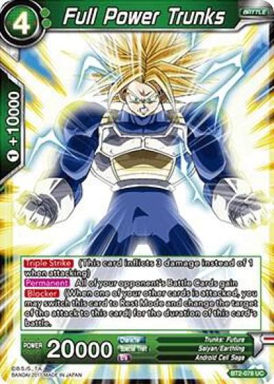 Full Power Trunks BT2-078 Union Force Dragonball Super card