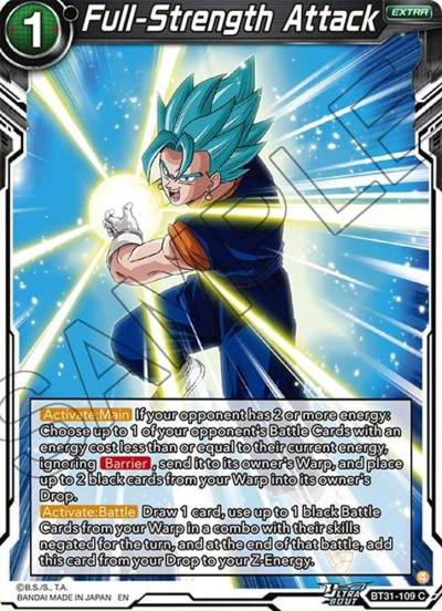 Full Strength Attack BT31-109 Impact Beyond Dimensions Dragonball Super card