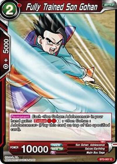 Fully Trained Son Gohan BT2-007 Union Force Dragonball Super card