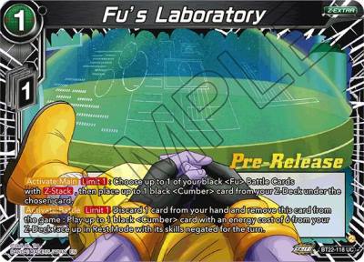 Fus Laboratory BT22-118 Critical Blow Pre-Release Cards Dragonball Super card