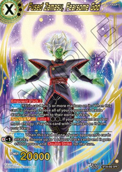 Fused Zamasu Fearsome God SPR BT29-092 Fearsome Rivals Dragonball Super card