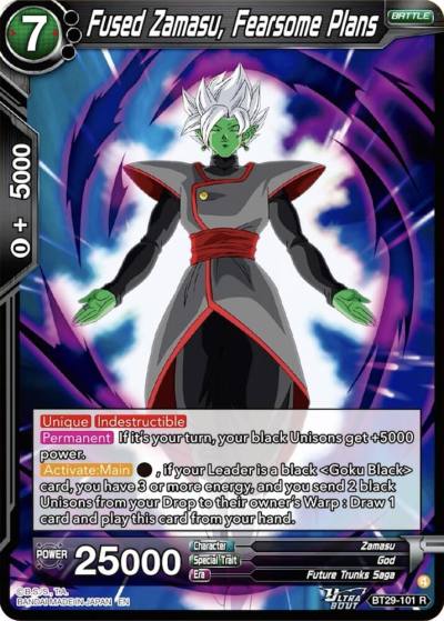 Fused Zamasu Fearsome Plans BT29-101 Fearsome Rivals Dragonball Super card
