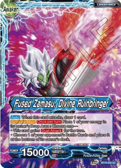 Fused Zamasu Fused Zamasu Divine Ruinbringer BT10-032 Rise of the Unison Warrior Dragonball Super card
