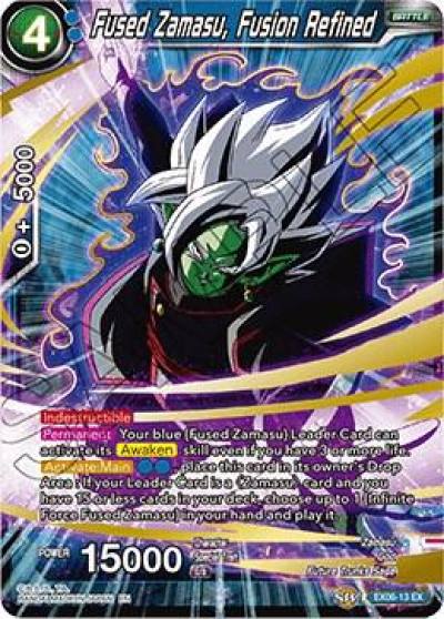 Fused Zamasu Fusion Refined EX06-13 Special Anniversary Set Dragonball Super card