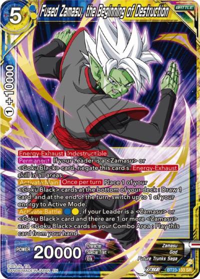 Fused Zamasu the Beginning of Destruction BT23-133 Perfect Combination Dragonball Super card