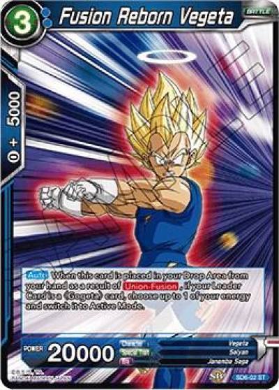Fusion Reborn Vegeta SD6-02 Miraculous Revival Dragonball Super card